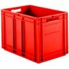 SSI Schaefer Euro-Fix Solid Container EF6420 - 24" x 16" x 17", Red - Pkg Qty 2