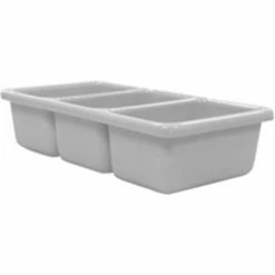 Shirley K's 3 Compartment Tray Green PT152 - 10-1/2"L x 5-1/2"W x 2-1/2"H - Pkg Qty 5 -Containers & Organizers Sales Store SK3 PT152 GREEN