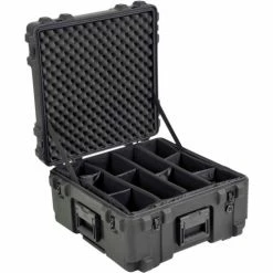 SKB Corporation SKB R Series Waterproof Utility Case 3R2222-12B-DW Wheels & Padded Dividers, 23-1/2"L x 23-1/2"W 15 SKB Corporation SKB R Series Waterproof Utility Case 3R2222-12B-DW Wheels & Padded Dividers, 23-1/2"L x 23-1/2"W -Containers & Organizers Sales Store SK5 3R2222 12B DW