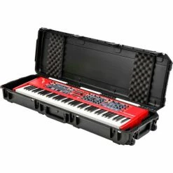 SKB Corporation SKB Watertight, Injection Molded 76 Note Keyboard Case W/Wheels Water Resistant, 53-1/16"L x 17"W -Containers & Organizers Sales Store SK5 3i 5014 KBD