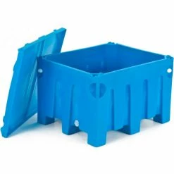 Bonar Plastics Sani-Box Lid - 49"L x 41"W x 3-1/2"H Blue -Containers & Organizers Sales Store SNI 1028600M86301 03