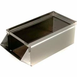 Stackbin® Stainless Steel Stacking Hopper Front Container, 5-1/2"W x 12"D x 4-1/2"H