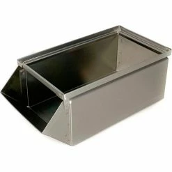 Stackbin® Stainless Steel Stacking Hopper Front Container, 7-1/2"W x 15-1/2"D x 6"H