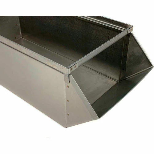 Stackbin® Stainless Steel Stacking Hopper Front Container, 12"W x 20-1/2'D x 9-1/2"H 2 Stackbin® Stainless Steel Stacking Hopper Front Container, 12"W x 20-1/2'D x 9-1/2"H - Image 2