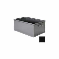 Stackbin® Steel Bin 1-851 - 10"W x 16"D x 8"H Stackbox, Black