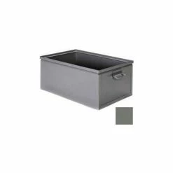 Stackbin® Steel Bin 1-853 - 12"W x 20"D x 10"H Stackbox, Gray
