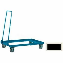 Stackbin® 3-22STBK Double Sided Mobile Truck for 37"W x 15-1/2"D x 6"H Sectional Bins, Black