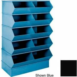 Stackbin® 3-3SBBK 6" High Section Bases For 37"W x 18-3/4"D Bins, Black