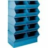 Stackbin® 3-4SBBL 6" High Section Bases For 37"W x 20-1/2"D Bins, Blue