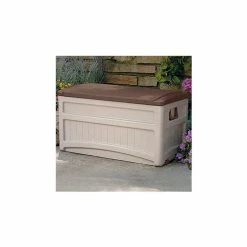 Suncast DB8000B Premium Deck Box 73 Gallon with Wheels