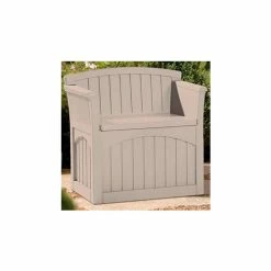 Suncast PB2600 Patio Seat and Deck Box 31 Gallon
