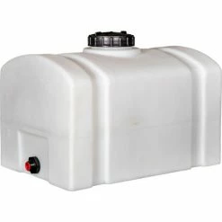 RomoTech 26 Gallon Plastic Storage Tank 82123899 - Domed with Flat Bottom