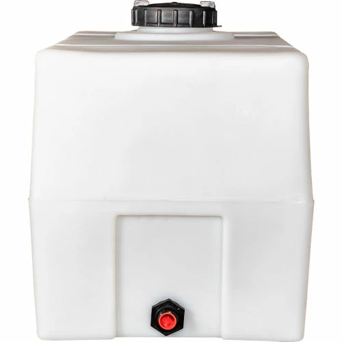 RomoTech 100 Gallon Plastic Storage Tank 82123929 - Square End with Flat Bottom 2 RomoTech 100 Gallon Plastic Storage Tank 82123929 - Square End with Flat Bottom - Image 2