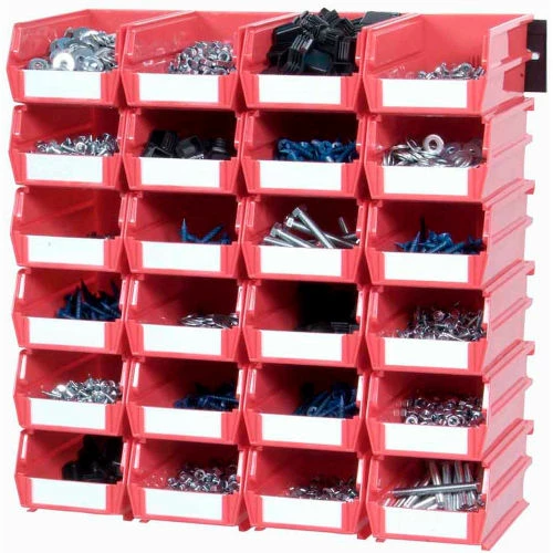 Triton Products LocBin Wall Storage, 3-210RWS, W/Rails, Small, Red (26 pc) 5 Triton Products LocBin Wall Storage, 3-210RWS, W/Rails, Small, Red (26 pc) - Image 5