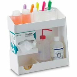 TrippNT™ White PVC Small pH Meter Supplies Organizer, 12"W x 5"D x 12"H -Containers & Organizers Sales Store TPN trippnt50006 5
