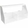 TrippNT™ White PVC and Acrylic Double Pipette Workstation, 18"W x 7"D x 10"H