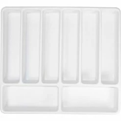 TrippNT White Polystyrene Big 8 Compartment Drawer Organizer, 19"W x 18"D x 2"H -Containers & Organizers Sales Store TPN trippnt50057 4