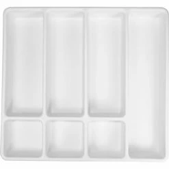 TrippNT™ White Big 7 Compartment Drawer Organizer, 19"W x 18"D x 2"H -Containers & Organizers Sales Store TPN trippnt50058 4