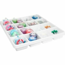 TrippNT™ White Polystyrene 16 Compartment Drawer Organizer, 19"W x 18"D x 2"H -Containers & Organizers Sales Store TPN trippnt50060 5