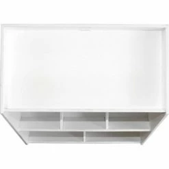 TrippNT White Lab Storage Bin with 5 Fixed Compartments and 1 Shelf, 12"W x 10"D x 16"H -Containers & Organizers Sales Store TPN trippnt50074 4