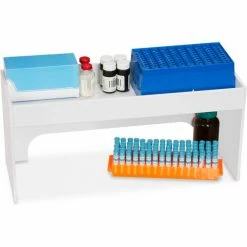 TrippNT™ White PVC 18" Step Shelf Station, 18"W x 6"D x 8"H -Containers & Organizers Sales Store TPN trippnt50078 5