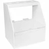 TrippNT White PVC and Acrylic Single Pipette Workstation, 9"W x 7"D x 10"H