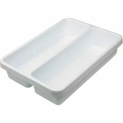 TrippNT™ 2-Pocket Drawer Organizer Plastic Tray, 14"W x 10"D x 3"H