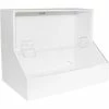 TrippNT™ White PVC/Acrylic Medium Dispensing Bin, 12"W x 8"D x 9"H