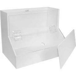 TrippNT™ White PVC/Acrylic Medium Dispensing Bin, 12"W x 8"D x 9"H -Containers & Organizers Sales Store TPN trippnt50160 6