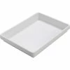 TrippNT White Polystyrene 1 Compartment Drawer Organizer, 17"W x 13"D x 2"H