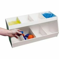TrippNT™ White Lab Storage Bin with 8 Fixed Compartments, 24"W x 10"D x 13"H -Containers & Organizers Sales Store TPN trippnt50339 5