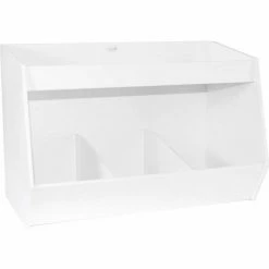 TrippNT™ Lab Storage Bin Station with 3 Fixed Compartments and 1 Shelf, 17"W x 9"D x 11"H