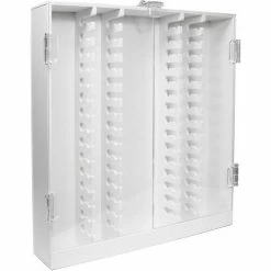 TrippNT™ White PVC HPLC Column Storage Cabinet with Clear Acrylic Doors