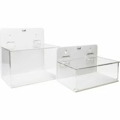 TrippNT™ Small Lab Supply Box with Lid, 9"W x 6"D x 6"H, White/Clear -Containers & Organizers Sales Store TPN trippnt51042 family