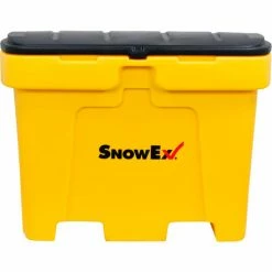 SnowEx 18 Cubic Foot Salt Storage Box, Yellow, 48"L x 33-1/4"W x 35-3/4"H, 1350 Capacity Lbs., Nest
