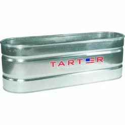 Tarter Farm & Ranch Tarter Galvanized Stock Tank 125 Gallon, 58-1/2 to 61-1/2"L x 22-1/2 to 25-1/2"W x 24"H