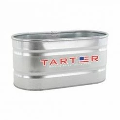 Tarter Farm & Ranch Tarter Galvanized Stock Tank 165 Gallon, 46-1/2 to 49-1/2"L x 46-1/2 to 49-1/2"W x 24"H