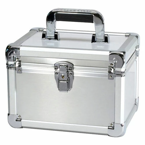TZ Case Executive Aluminum Storage Case EXC-110-S - 11"L x 8-1/2"W x 7-3/4"H Silver 4 TZ Case Executive Aluminum Storage Case EXC-110-S - 11"L x 8-1/2"W x 7-3/4"H Silver - Image 4