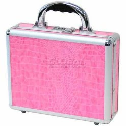TZ Case, Pistol Case, 11-1/2"L x 9"W x 3-1/4"H, Pink Alligator -Containers & Organizers Sales Store TZC TZ0011 PA 1