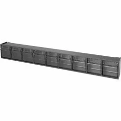 Bott 02513016.19 Tilt Bins 23-5/8" X 2-1/2" X 3-1/8" (9) Bins With Perfo Panel Fixing Bracket, Grey