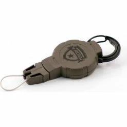 T-Reign Hunting Retractable Gear Tether 0TR0-215 - Medium 36"Extention OD Green Carabiner