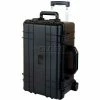 TZ Case Cape Buffalo Waterproof Utility Case, Molded Utility Case w/Wheels, 22"L x 14"W x 11-13/32"H, Black
