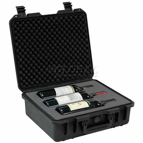 TZ Case, Wine Transport Case, 16"L x 13"W x 6"H, Black 2 TZ Case, Wine Transport Case, 16"L x 13"W x 6"H, Black - Image 2
